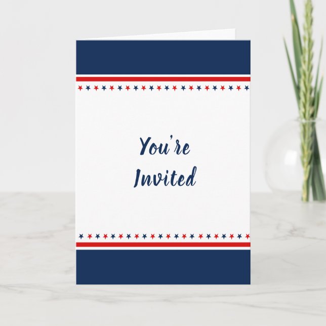 5x7 Folded Invitation Greeting Card (Front)