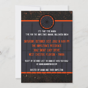 5x7 Haunted House Halloween Party Invitation