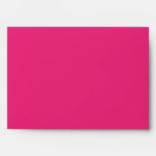 5x7 Hot Pink Outside Polka Dot Inside Envelope