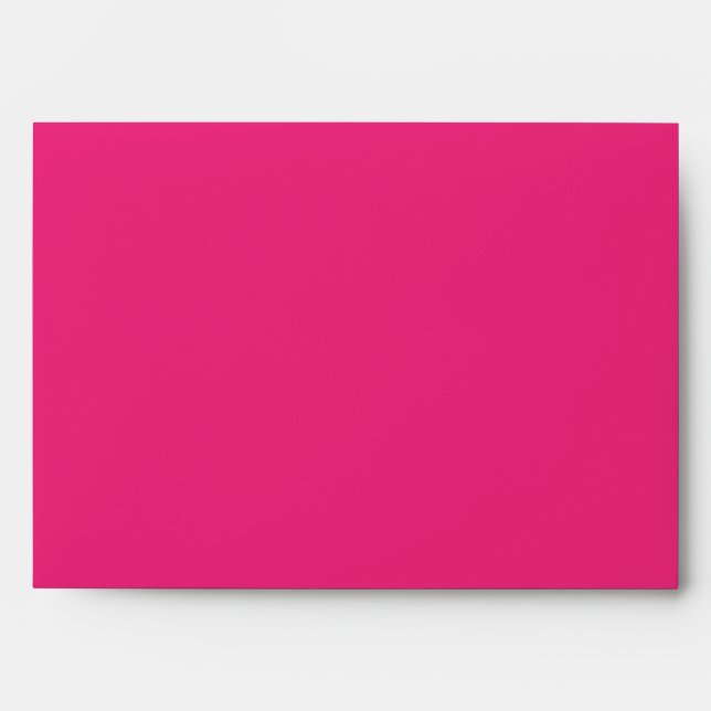 5x7 Hot Pink Outside Polka Dot Inside Envelope (Front)