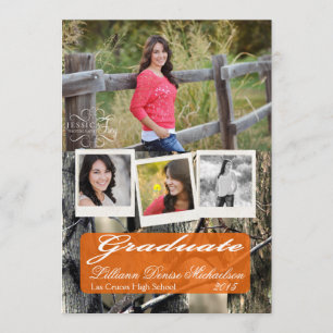 5x7 Hunters Camo Camouflage Wo Senior Announcement