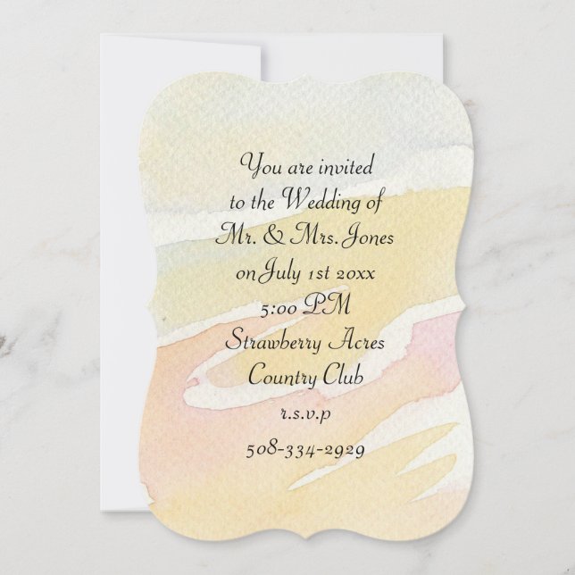 5x7 Invitation Bracket (Front)