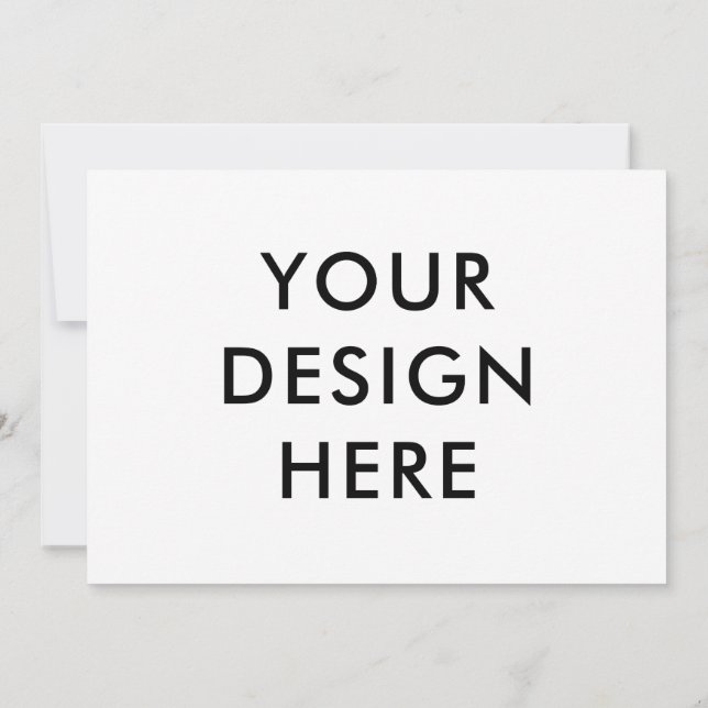 5x7" Invitation Cards Custom Print (Back)