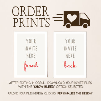 5x7" Invitation Printing