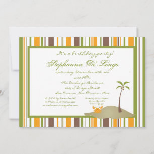 5x7 Island Party Invitation