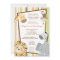 5x7 Jungle Lion Monkey Baby Shower Invitation