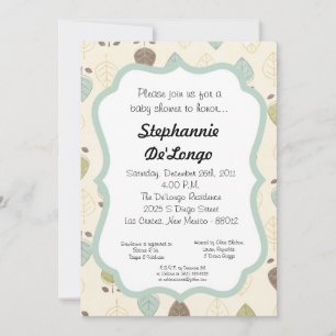 5x7 Jungle Safari Zoo Baby Shower Invitation