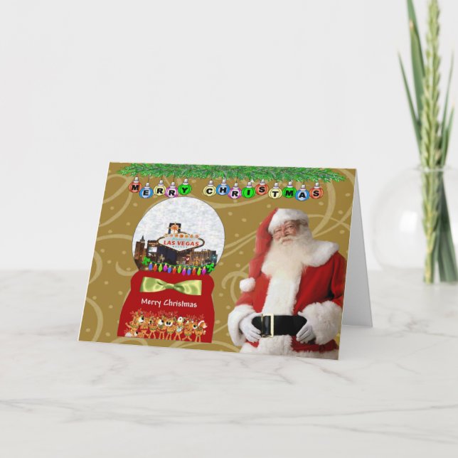 5x7 Las Vegas Christmas Card (Front)