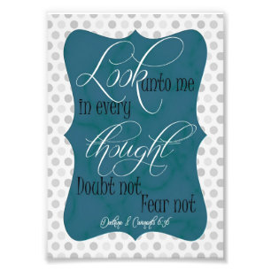 5x7 LDS Inspirational Quote Photo Print