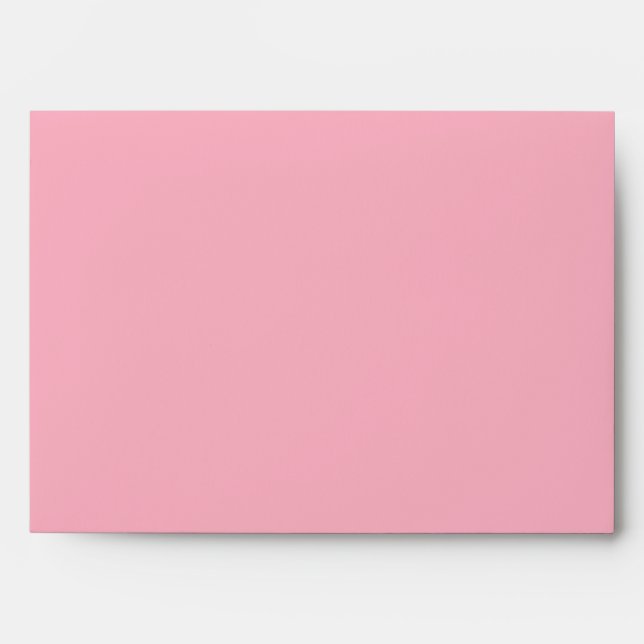 5x7 Light Pink Outside Dark Pink Inside Envelope (Front)