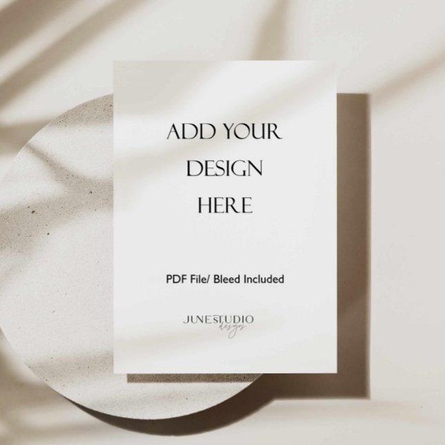 5x7" Menu Card Print Single-Sided (5x7 inches menu card printing, 5x7 inches card print, invitation printing, wedding menu printing)