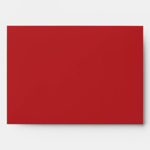 5x7 Nojo Red Outside Brown Inside Envelope