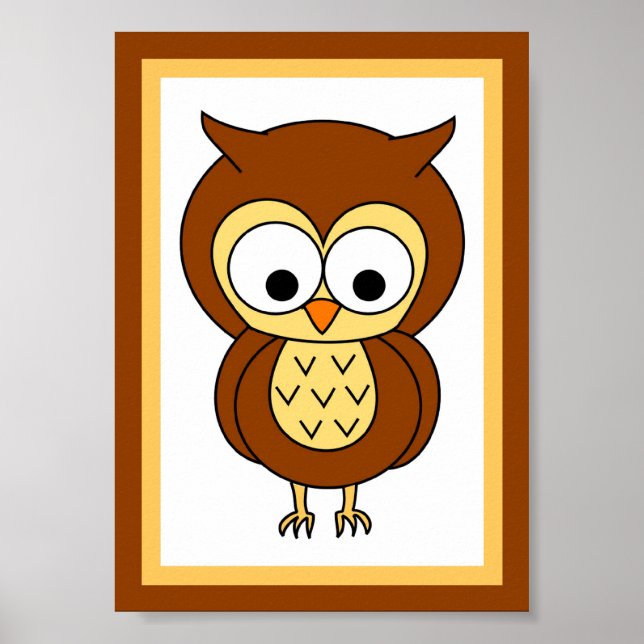 5X7 Owl Neutral 1 Wall Art (Front)