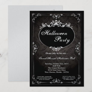 5x7 Pendant Broach Halloween Party Invitation