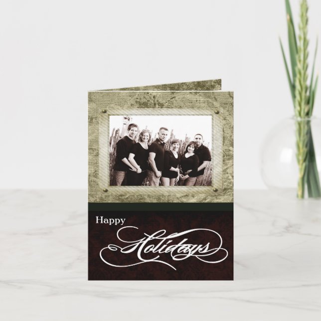 5x7 Personalised FOLDING PHOTO Christmas Card (Front)