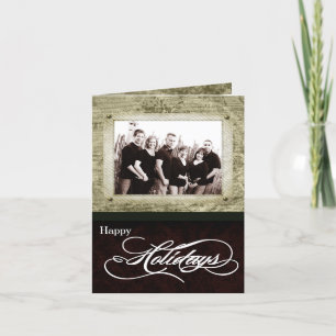 5x7 Personalised FOLDING PHOTO Christmas Card