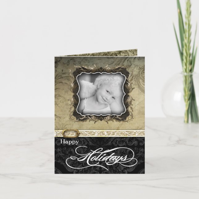 5x7 Personalised FOLDING PHOTO Christmas Card (Front)