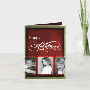 5x7 Personalised FOLDING PHOTO Christmas Card