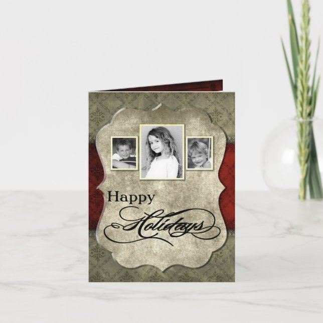 5x7 Personalised FOLDING PHOTO Christmas Card (Front)