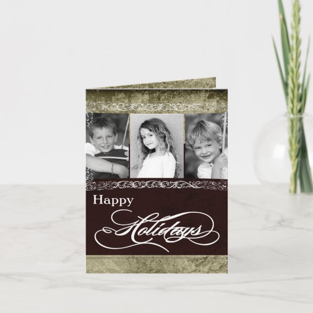 5x7 Personalised FOLDING PHOTO Christmas Card (Front)