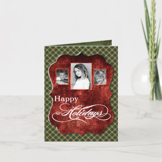 5x7 Personalised FOLDING PHOTO Christmas Card (Front)