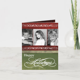 5x7 Personalised FOLDING PHOTO Christmas Card