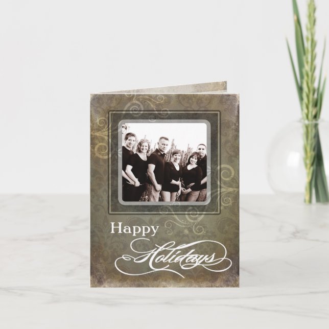 5x7 Personalised FOLDING PHOTO Christmas Card (Front)