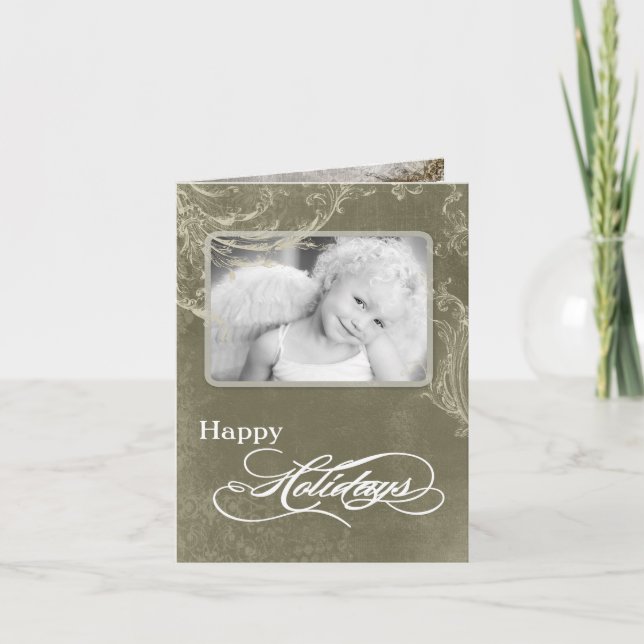 5x7 Personalised FOLDING PHOTO Christmas Card (Front)