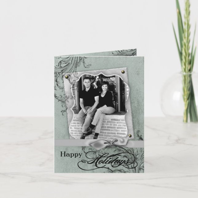 5x7 Personalised FOLDING PHOTO Christmas Card (Front)