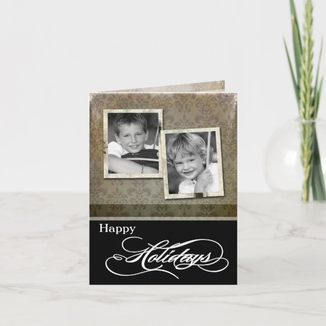 5x7 Personalised FOLDING PHOTO Christmas Card (Front)