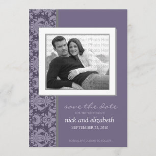 5X7 Pick YOUR OWN Colour Baroque Save the Date 11