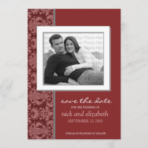 5X7 Pick YOUR OWN Colour Baroque Save the Date 5
