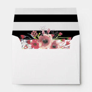 5x7 Pink Elegant Chic Floral Wedding Envelopes