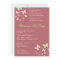 5x7 Pink Green Butterfly Baby Shower Invitation