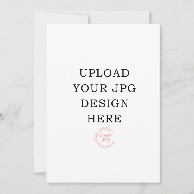 5x7 Printed Invitation Card (Front)