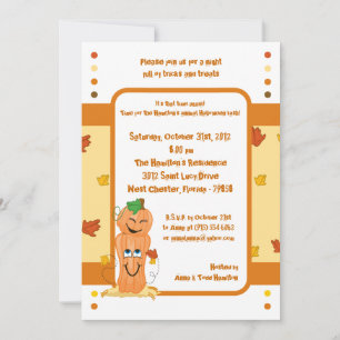 5x7 Pumpkin Patch Halloween Party Invitation