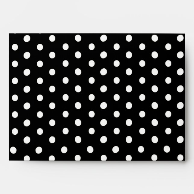 5x7 Red Inside Polka Dot Outside Envelope (Front)