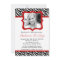 5x7 Red Zebra PHOTO Sweet 16 Birthday Invitation