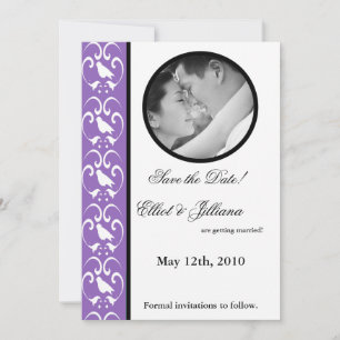 5x7 Save the Date Photo Engagement Announcement