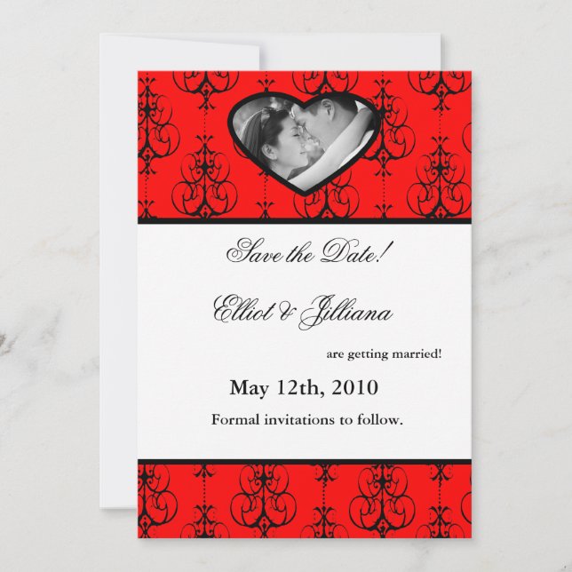 5x7 Save the Date Photo Engagement Announcement (Front)