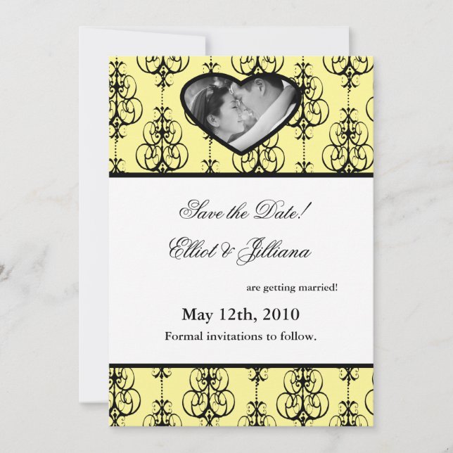 5x7 Save the Date Photo Engagement Announcement (Front)