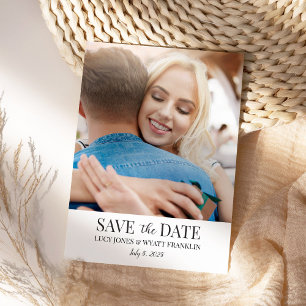 5x7 Save the Date with Photo Invitation