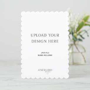 5x7" Scalloped Portrait Card Printing
