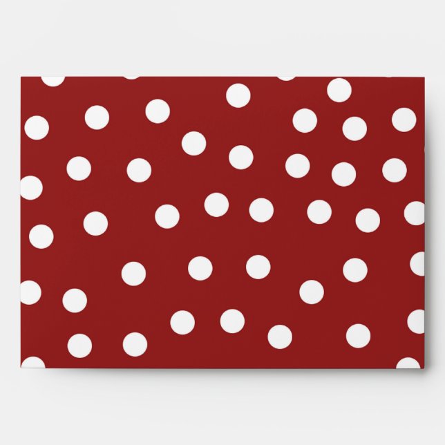 5x7 Scattered Dots Outside Brown Inside Envelope (Front)