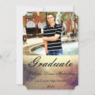 5x7 Senior Announcement Sunrise Pathway Walkway Pa