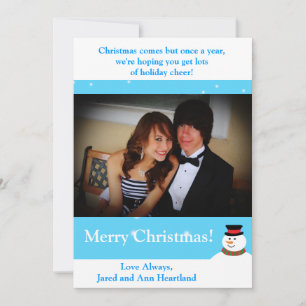 5x7 Snowy Snowman Invitation