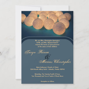5x7 String Lights Night Lantern Wedding Invitation