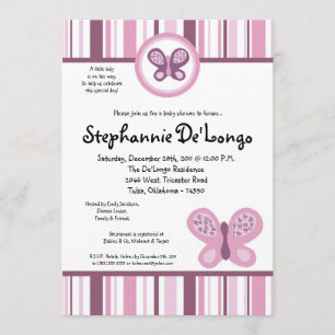 5x7 Sugar Plum Baby Shower Invitation