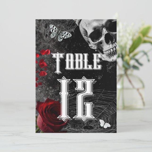 5x7 Table Number Card Haunting Adeline Zade Meadow (Standing Front)
