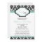 5x7 TiffanyBlu Damask Sweet 16 Birthday Invitation